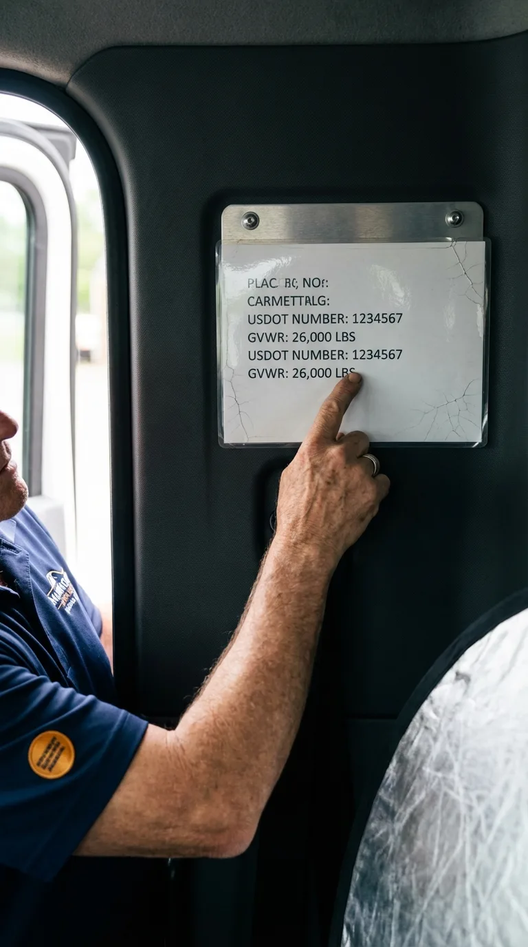 USDOT licensing placard verification in Snowmass Village